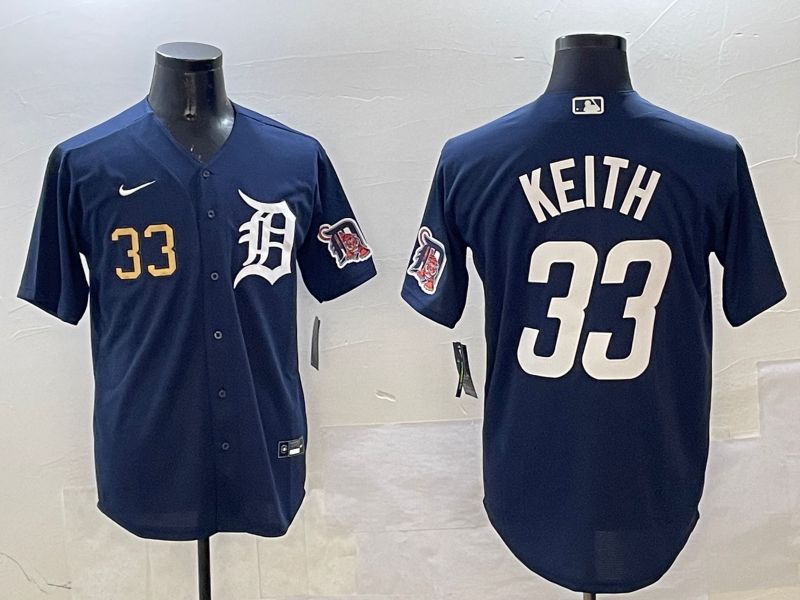 Men Detroit Tigers #33 Keith Drak Blue Game 2025 Nike MLB Jersey style 5->detroit tigers->MLB Jersey